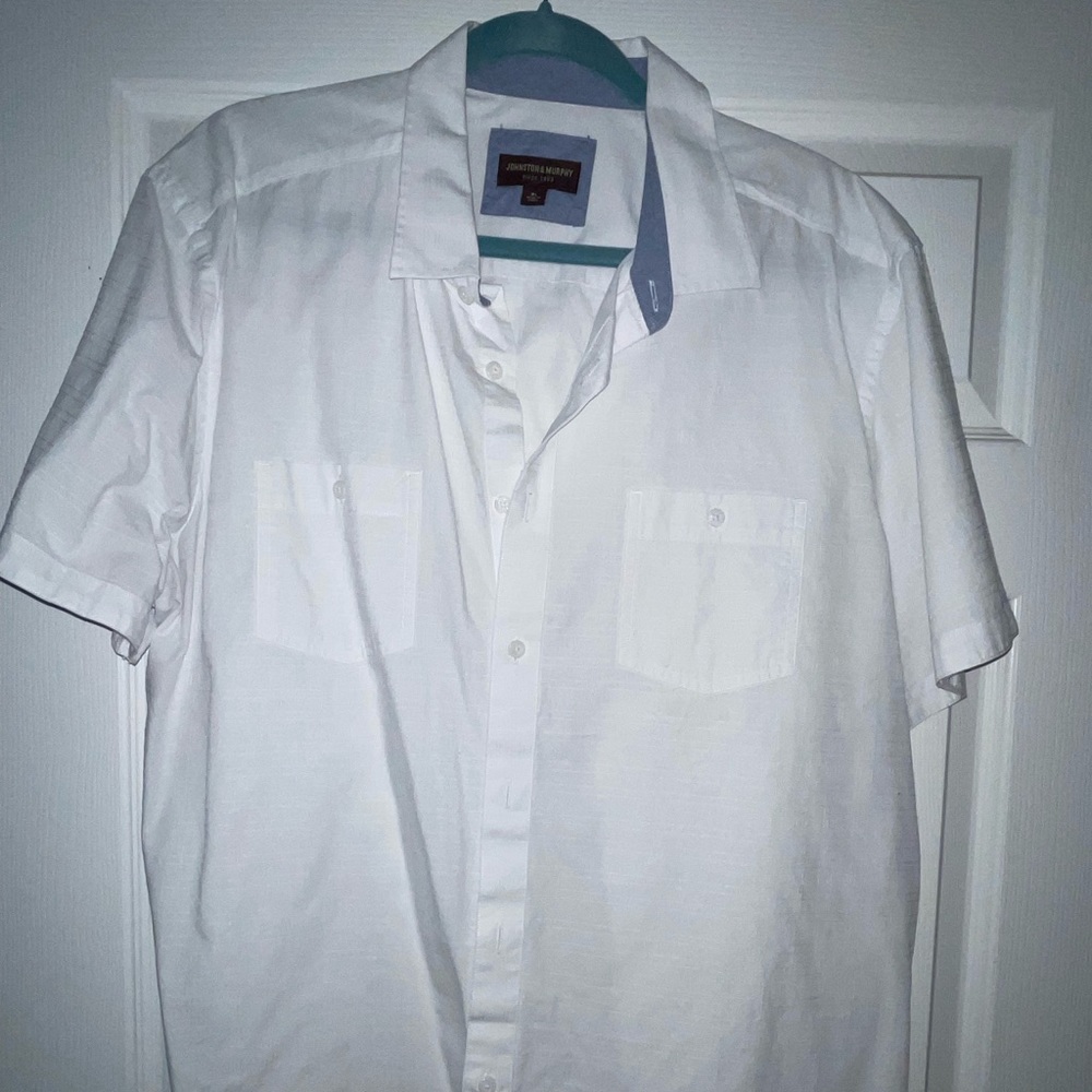 Johnston & Murphy Never worn short sleeve button down shirt size XL